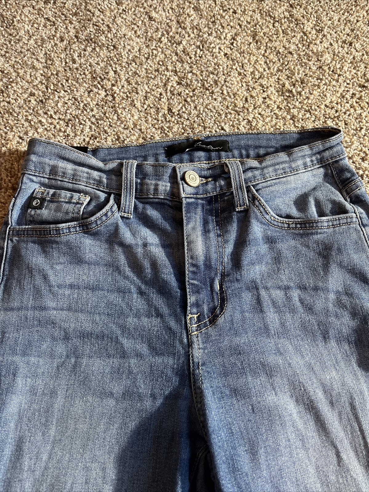 Kancan Distressed Skinny Jeans Estilo Sz 25 Cotton Blend Stretch Denim Waist 24 - View 2