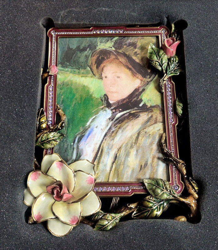 JAY STRONGWATER PAPILLION MEADOW GARDENIA frame (5x7 Photo Nib