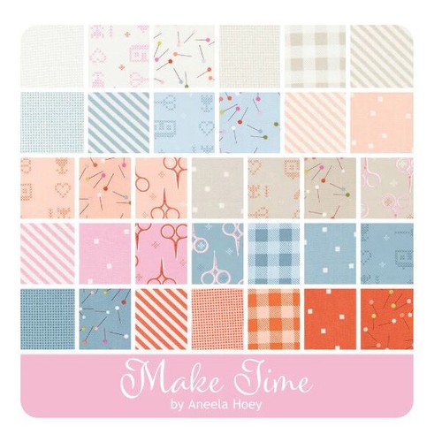 Moda Quilting Patchwork Jelly Roll Make Time 2.5 Inch Sewing Fabrics - Picture 4 of 4