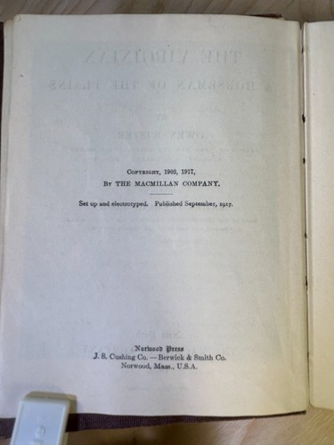 The Virginian: A Horseman of the Plains by Owen Wister (1917) - Picture 6 of 8