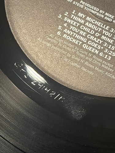 Guns N' Roses Appetite for Destruction 180g Vinyl Record 2008 Reissue GHS 24148 - Picture 13 of 13