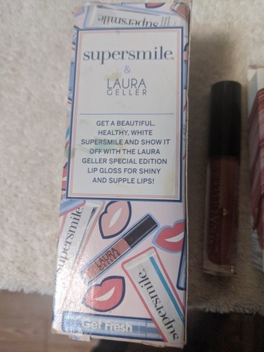 Supersmile Whitening Set w/ Laura Geller Lip Gloss Lip Gloss New Sealed Read - Picture 4 of 14