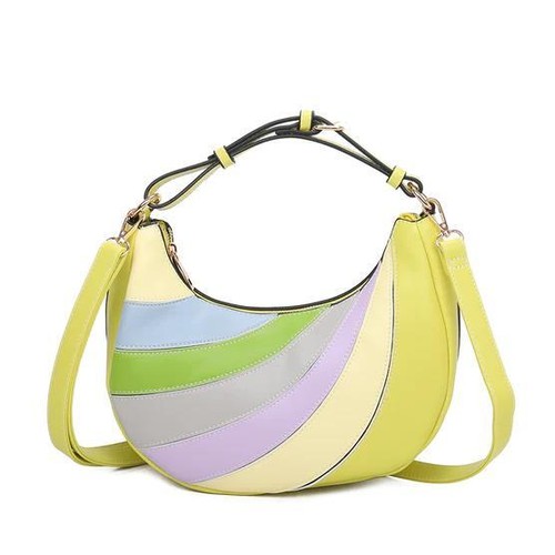 Nuevo Bolso Bandolera Bolso de Hombro Hobo Shopper Multicolor Forma Redonda para Mujer - Imagen 12 de 12