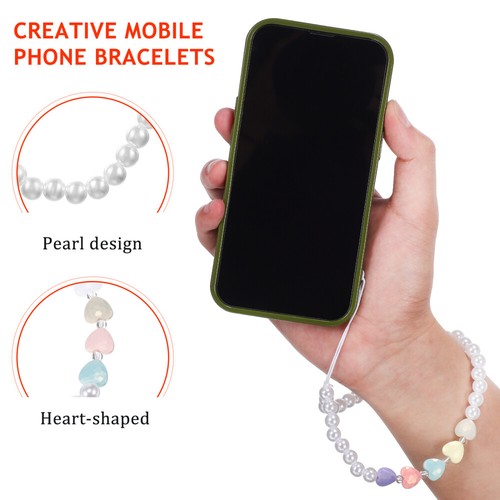 2 Pcs Mobile Phone Chain Miss Charm Strap Pearl Cellphone Hand Lanyard - Zdjęcie 2 z 11