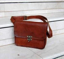 Women’s Vintage Leather Sling Tote Bag, Ideal for Daily Use, Work, and Shopping