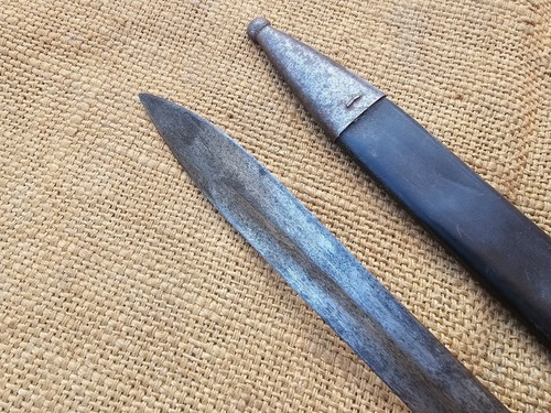 Seltene frühe Lederscheide WWI German Gewehr 98 Butcher S98/05 Bajonett WWI - Bild 7 von 15