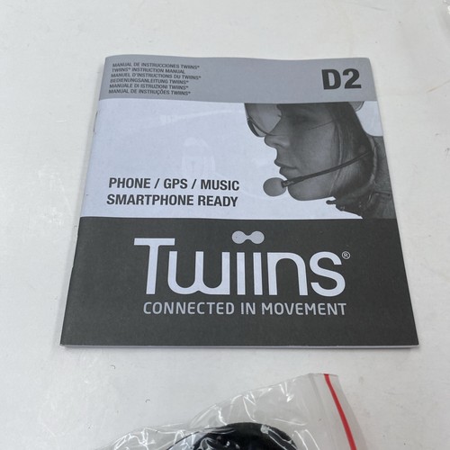 AURICULARES COMUNICACIÓN TWIINS MANOS LIBRES BLUETOOTH GPS MÚSICA MP3 D2 MOTO - Imagen 6 de 8
