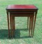 mahogany nesting end tables / side tables