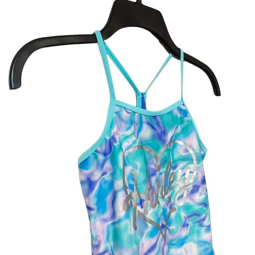 Hurley' One-Piece Swimsuit Blue Tie Dye, Girl's Size 7/8 - Picture 4 of 8