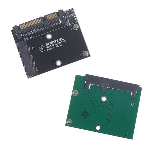 Half height MSATA Mini Pcie SSD To 2.5'' SATA3 6.0gps Adapter Converter Card - Photo 9/15
