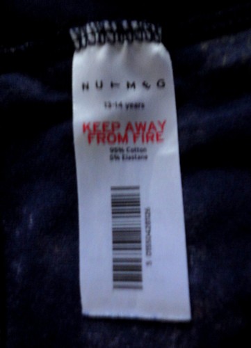 Nutmeg Girls Navy & Multicoloured Floral Leggings. Age 13 to 14 years. - Picture 8 of 8