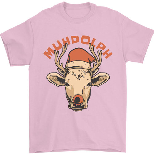 Muhdolf Funny Rudolf Christmas Cow Mens T-Shirt 100% Cotton - Picture 51 of 94