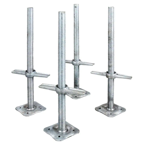 MetalTech Scaffold Leveling Jack W/ Base Plate Wing Nut Screw 24" (4-Pack) - Picture 12 of 12