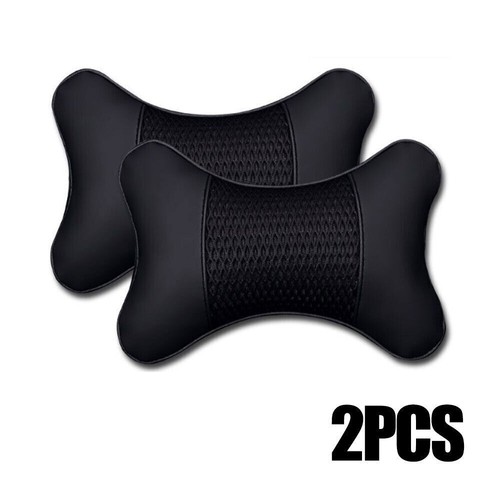 2pcs Soft Leather Car Headrest Seat Neck Cushion Pillow Support Car Accessories - Picture 11 of 11