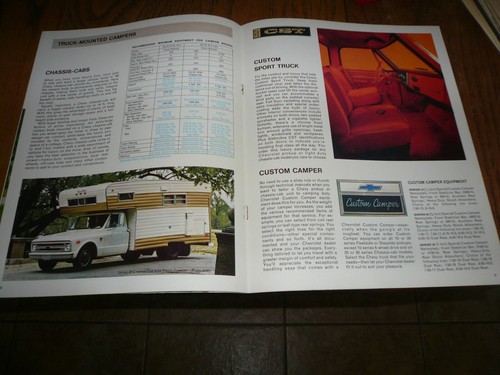 Brochure vendita camper camion Chevrolet 1968 - Vintage - Foto 5 di 9