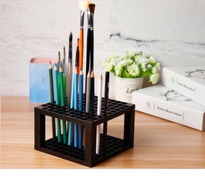 96 Hole Plastic Pencil /& Brush Holder Desktop Collectibles Office Supply
