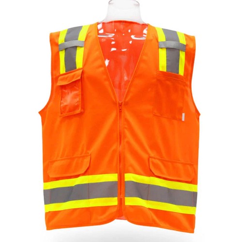 High Visibility Safety Vest with Multiple Pockets for Added Convenience - Picture 1 of 39