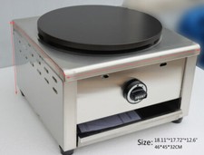 New 15.75in LP Gas Crepes Maker Commercial Pancake Machine Single Head Non-stick