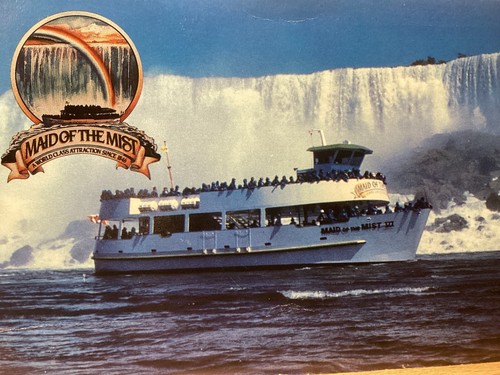 Maid of the Mist Excursion Boat: Niagara Falls, NY - Postal de colección - Imagen 2 de 3
