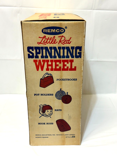 NEW, OLD STOCK 1961 Remco Little Red Spinning Wheel with Attachments - Picture 3 of 8