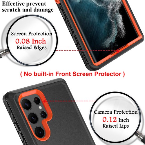 For Samsung Galaxy S23/S24 Plus/S24 Ultra Shockproof Rugged Case Cover+Belt Clip - Picture 12 of 111