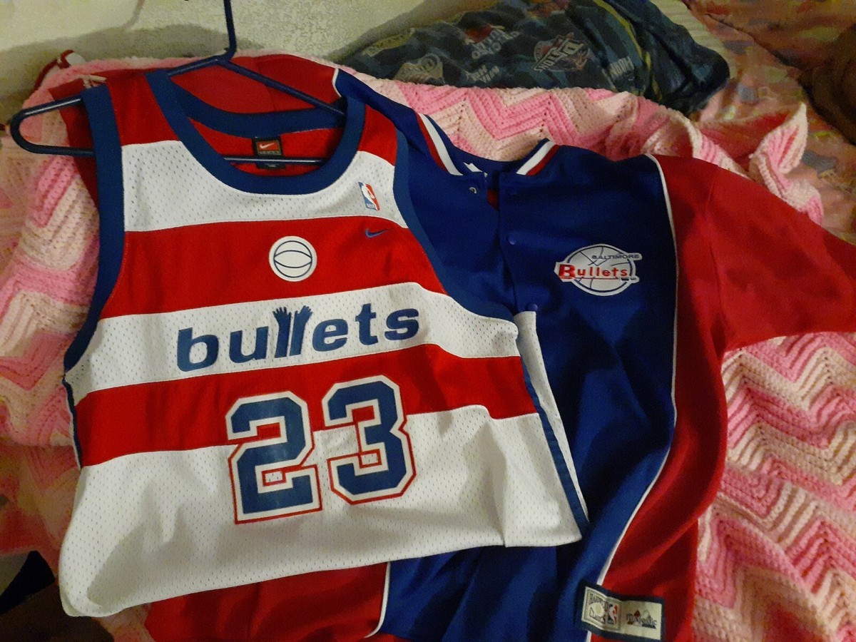 Nike Jordan Washington Baltimore Bullets HWC majestic NBA Jersey