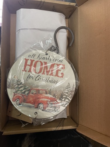 All Hearts Come Home for Christmas, 27 Inch Chime Carson Home Accents New - Picture 4 of 4
