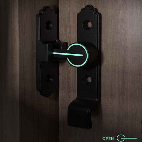 90 Degree Sliding Door Latch Replaceable Patio Door Handle Set Illuminated Do... - Picture 5 of 6