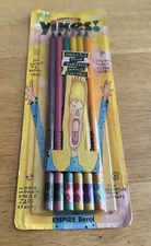 Yikes!  Collectible No Hassle#2 Blk Lead Pencils NEW in PKG  6 Pencils - Vintage