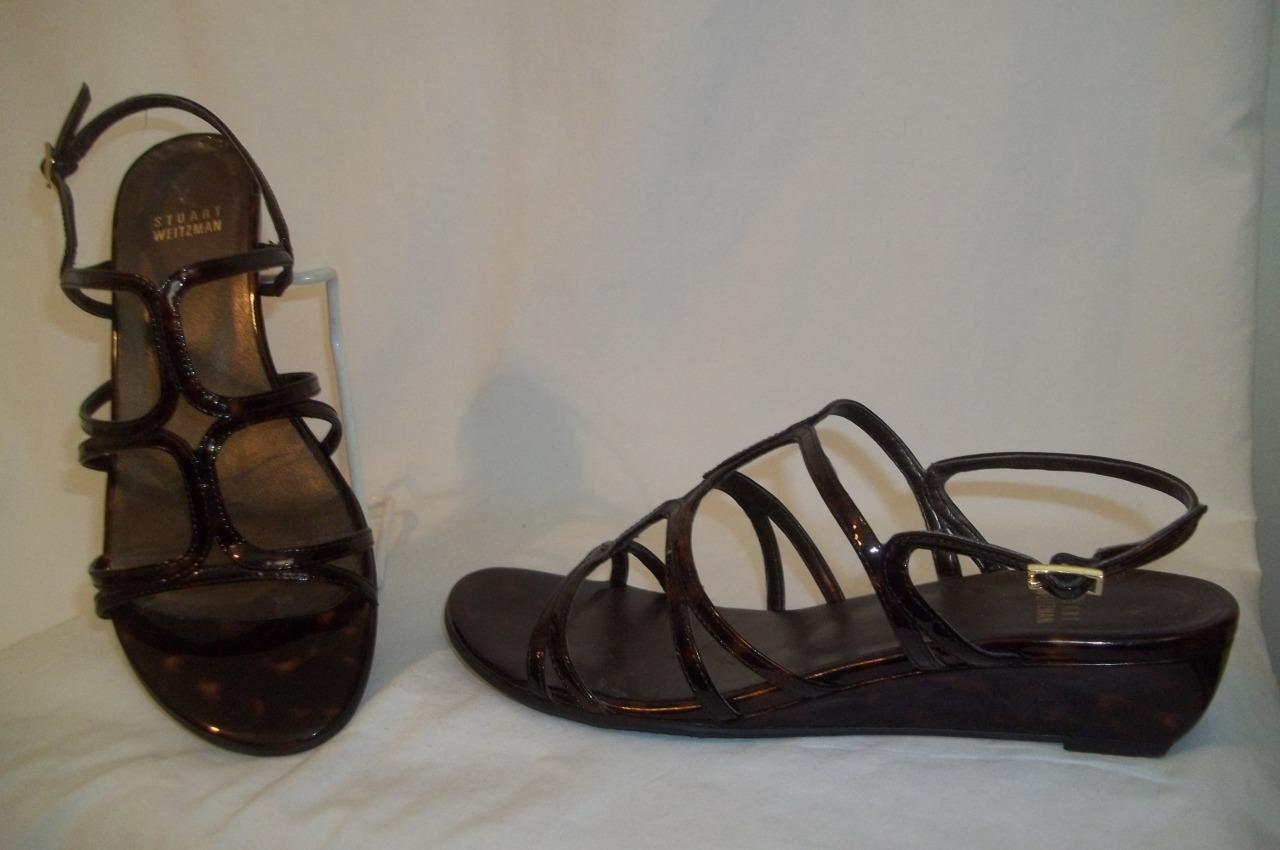 Stuart Weitzman Marrón Tortuga Coñac OVP Charol Zapatos Sandalia Zapatos Charol 9 M 1df8b0 Stuart Weitzman Marrón Tortuga Coñac OVP Charol Zapatos Sandalia Zapatos Charol 9 M 1df8b0