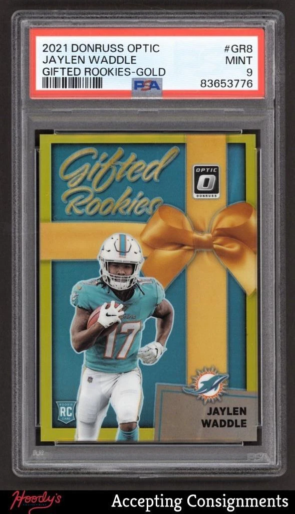 Jaylen Waddle Panini Donruss Optic Gifted Rookies #GR8 Gold