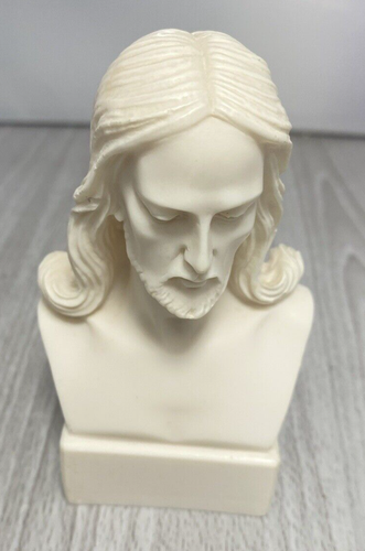 Knossos Alabaster Jesus Christ Head Statue White - Picture 17 of 24