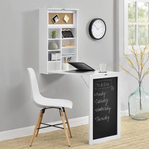 Wandtisch Weiß Schreibtisch Tisch Regal Wand Klapptisch aus-klappbar ... Wandtisch Weiß Schreibtisch Tisch Regal Wand Klapptisch aus-klappbar ...