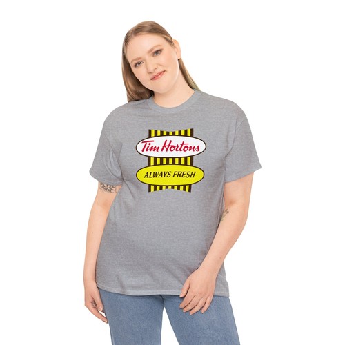 Tim Hortons Canada's Favorite Coffee Unisex Heavy Cotton T-Shirt - Picture 32 of 71