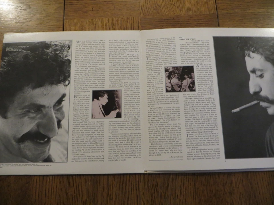 Jim Croce – The Faces I've Been - 1975 - Lifesong LS 900 Vinyl 2xLP VG+/VG+ - Image 2 of 4