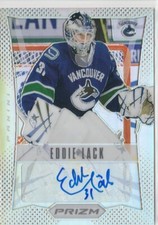 12/13 Prizm Rookie Autograph Silver #30 Eddie Lack RC [Vancouver Canucks]