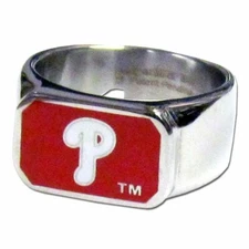 Philadelphia Phillies Steel Ring Bottle Opener Size 10 - MLB Licensed Baseball