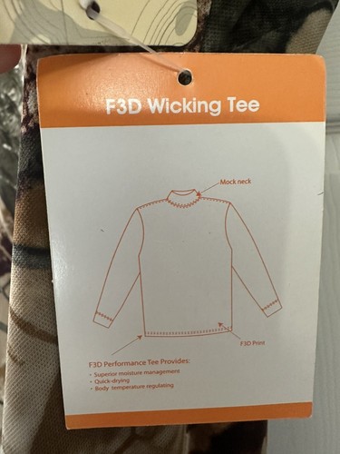 Vintage Outfitters Ridge Fusion 3D L/S Wicking Mock Shirt Men’s Size Med NWT - Picture 4 of 6