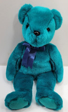 2000 TY 13" Beanie Buddies Blue Plush Bear