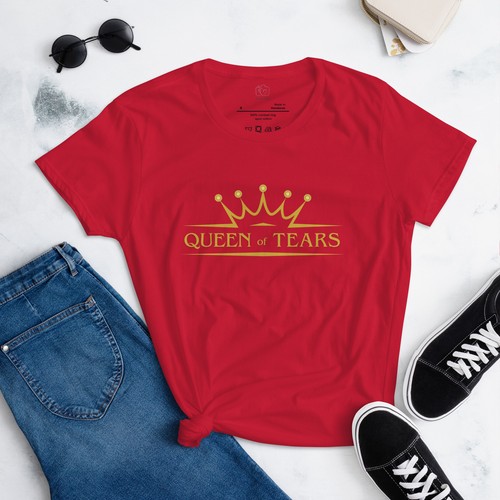 Queen of Tears Women's Fashion T-shirt | Four-Leaf Clovers Crown | KDRAMA - Picture 12 of 14