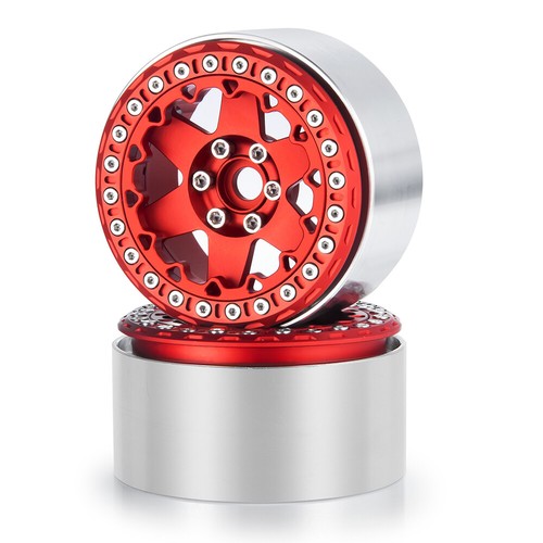 Cerchi e anelli esterni RC da 2,2" per auto assiale SCX10 Wraith RR10 TRX4 1/10 RC - Foto 8 di 29
