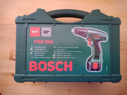 BOSCH Akkuschrauber 9,6V PSR 960 Im Koffer mit Akku und Ladegerät