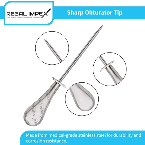 LOT OF 5 Sheep Trocar Cannula Veterinary Equipment Surgical Equine Livestock - Bild 3 von 4