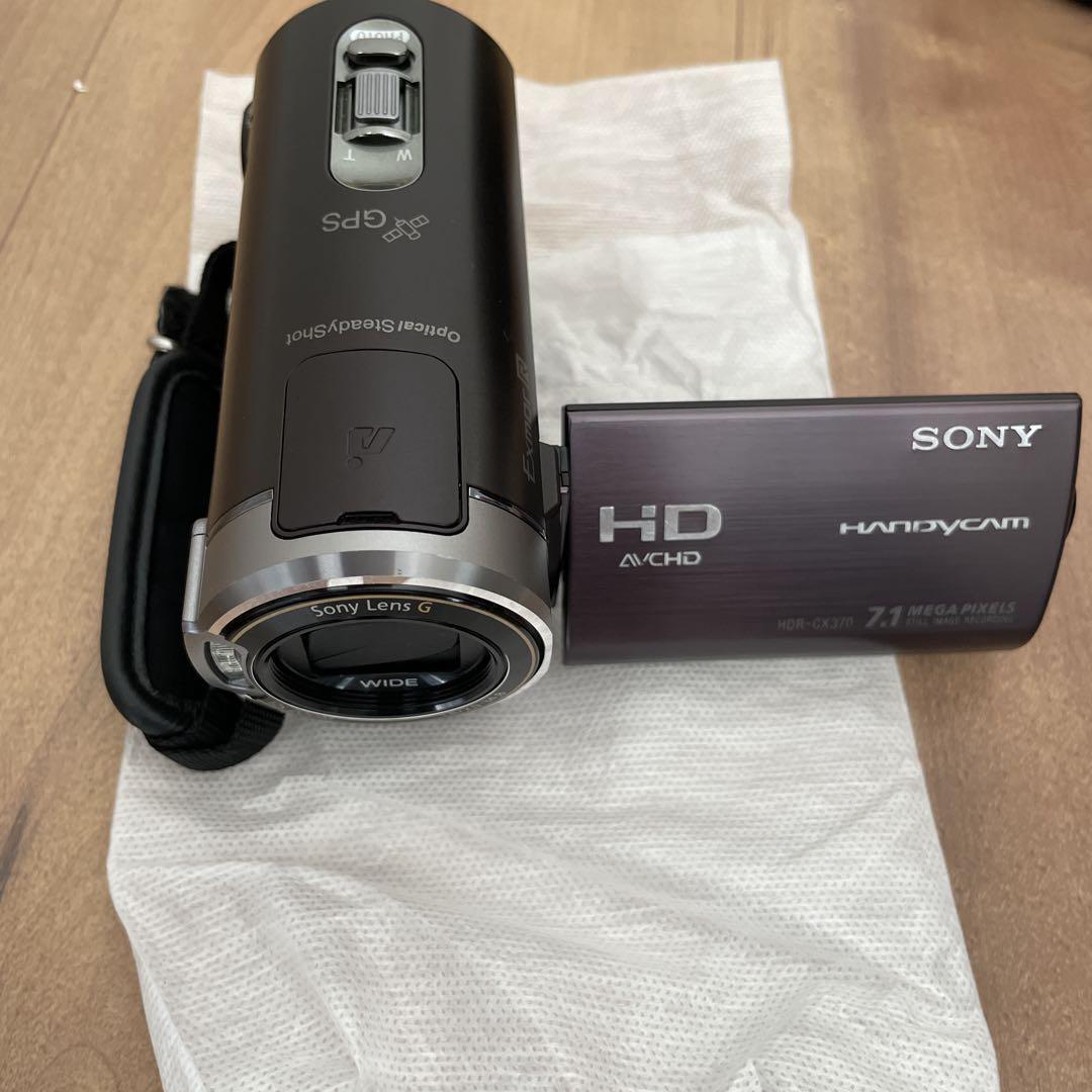 SONY HDR-CX370V Video Camera Handycam brown w/box,case