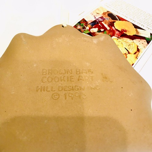 Braune Tüte Plätzchen Kunst Form Handwerk Vintage 1993 Lebkuchenhaus NEU Weihnachten - Bild 4 von 4