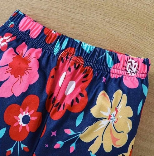 NWOT GIRLS 2 PC BUTTERFLY SHORTS SET W/CAMI TOP & RUFFLED SHORTS -SZ. 3/4T - Picture 5 of 7