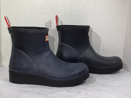 Hunter Women’s Size 8 EU 39 Black Original Short Play Waterproof Boots AJ-729 - Picture 4 of 9
