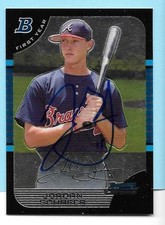 2005 Bowman Chrome Jordan Schafer Rookie Autograph Atlanta Braves