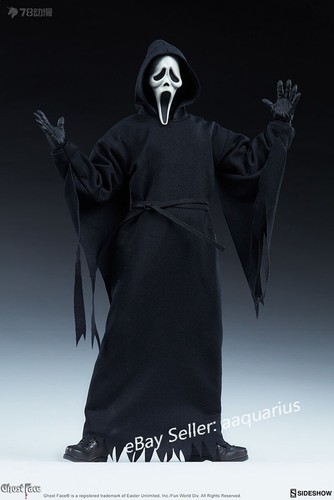 Sideshow 1:6 Ghost Face Figure, Scream Movie, Regular Edition Actioin Figure - Picture 1 of 16