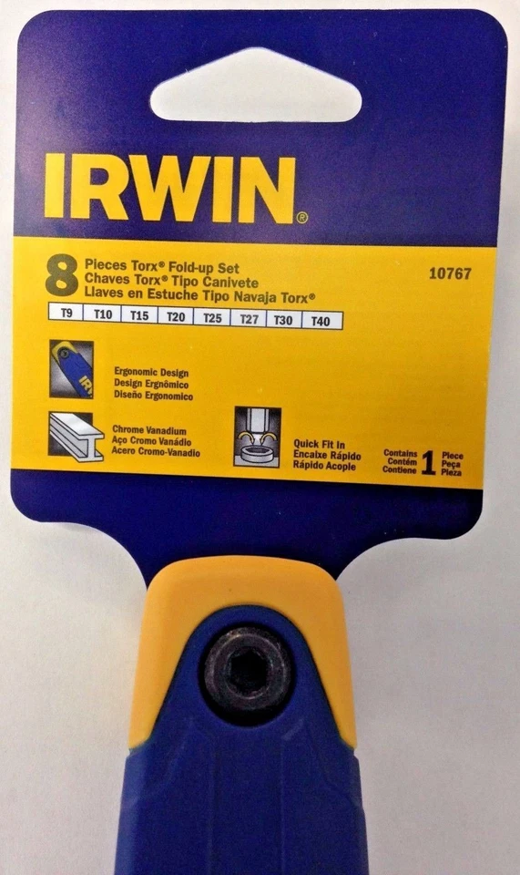 Irwin 10767 8 Piece Torx Fold-Up Set T9 - T40 - Image 2 of 4